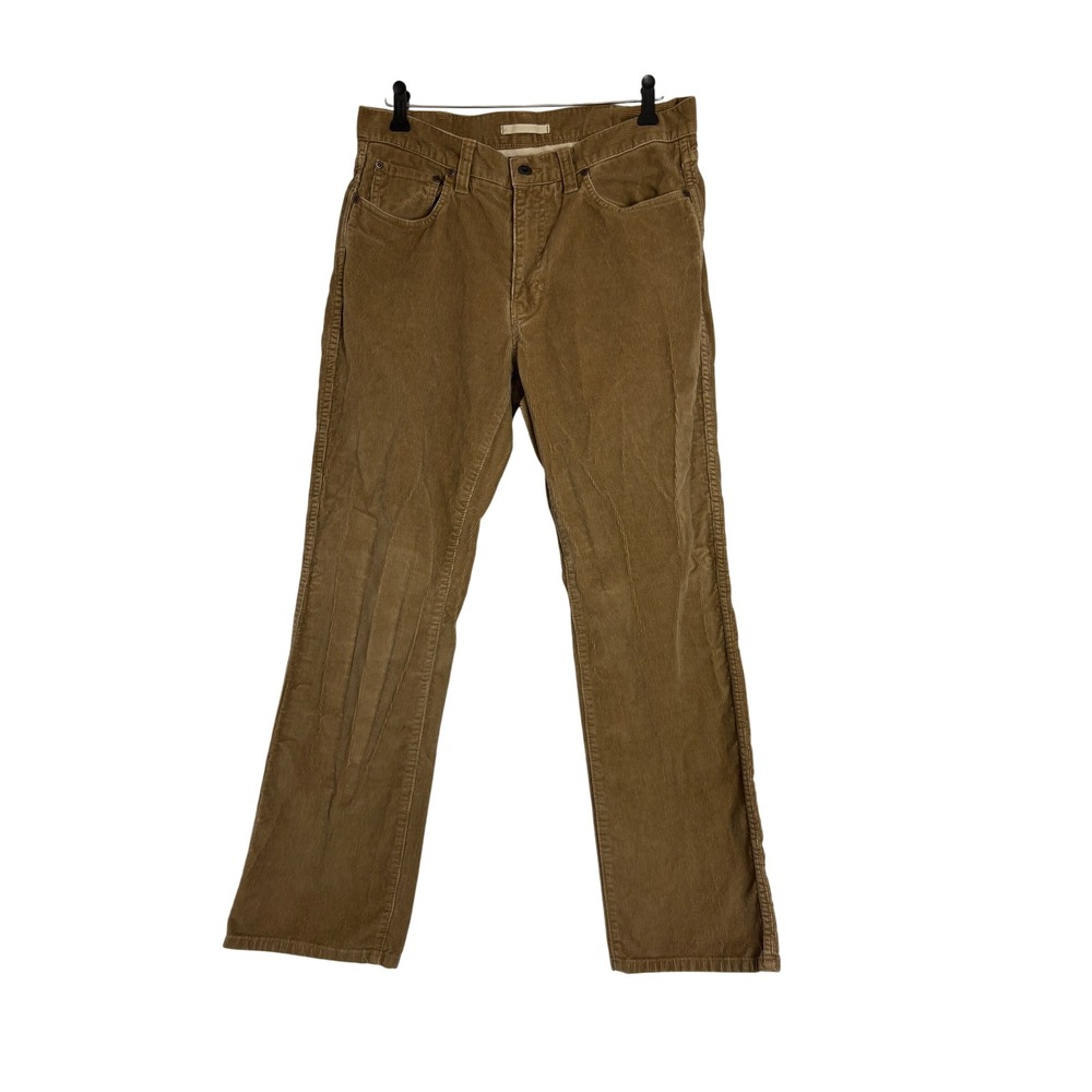 Vintage LL Bean Standard‎ Fit Corduroy Pants Mens 34x30 Brown Tan Cotton 291778